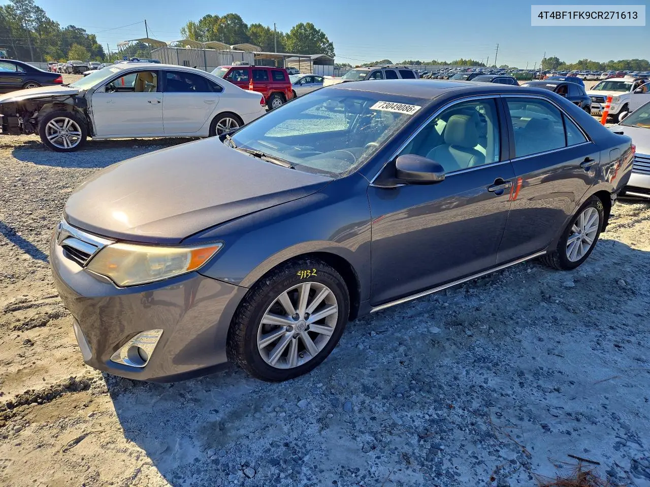 4T4BF1FK9CR271613 Toyota Camry 2012 — повреждение Задняя часть, фото до ремонта