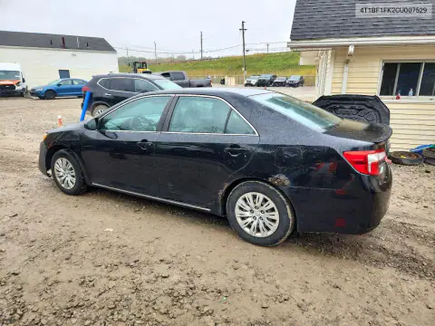 4T1BF1FK2CU007529 — 2012 Toyota Camry, фото 2 с аукциона Copart, Передняя часть