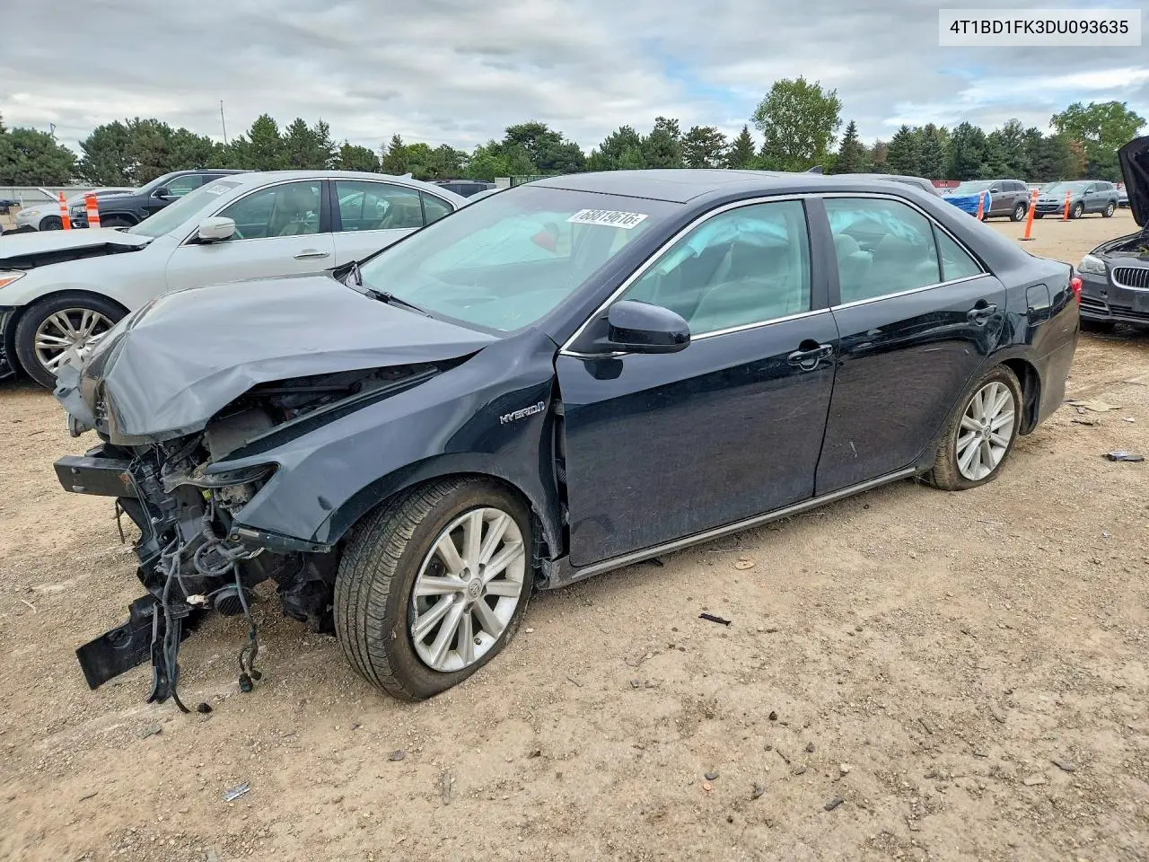 2013 Toyota Camry Hybrid Xle VIN 4T1BD1FK3DU093635 фото 1