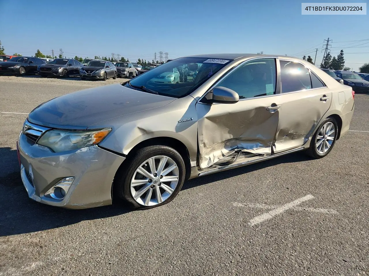 2013 Toyota Camry Hybrid Xle VIN 4T1BD1FK3DU072204 фото 1