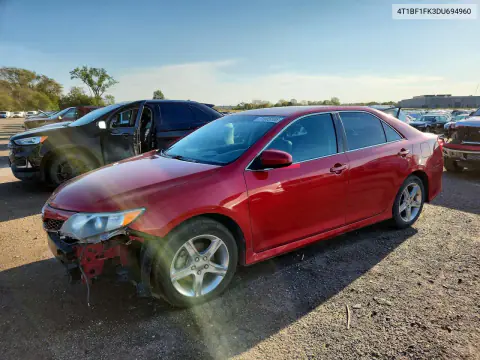 4T1BF1FK3DU694960 — 2013 Toyota Camry, Передняя часть, фото до ремонта