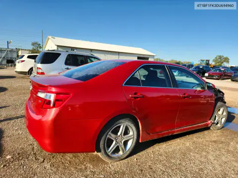 2013 Toyota Camry Se VIN 4T1BF1FK3DU694960 фото 3