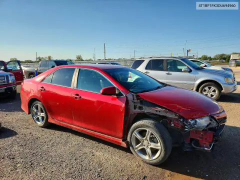 2013 Toyota Camry Se VIN 4T1BF1FK3DU694960 фото 4