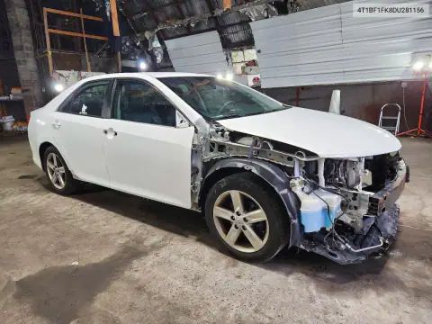 4T1BF1FK8DU281156 — 2013 Toyota Camry, фото 4 с аукциона Copart 19.10.2026, Передняя часть