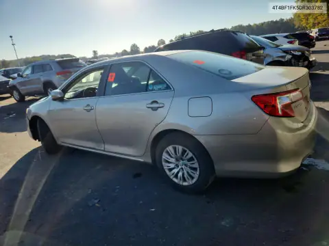 4T4BF1FK5DR303782 — 2013 Toyota Camry, фото 2 с аукциона Copart 20.10.2026, Передняя часть