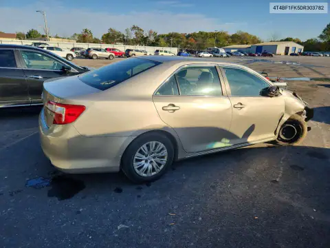 4T4BF1FK5DR303782 — 2013 Toyota Camry, фото 3 с аукциона Copart 20.10.2026, Передняя часть