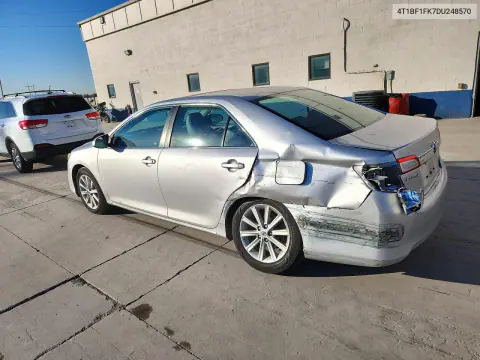 2013 Toyota Camry Xle VIN 4T1BF1FK7DU248570 фото 2