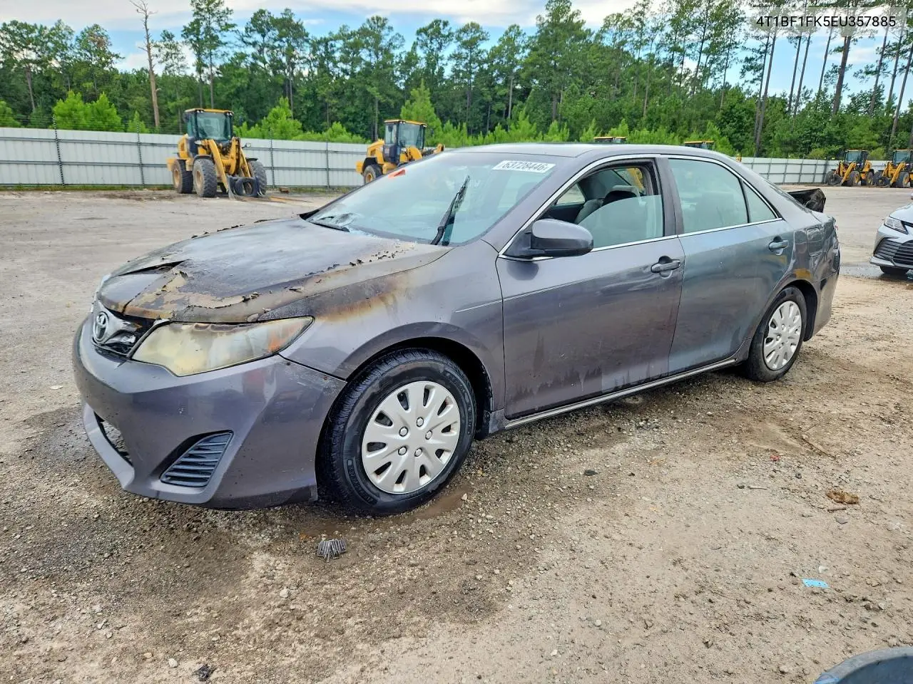 4T1BF1FK5EU357885 Toyota Camry 2014 — повреждение Пожар, фото до ремонта