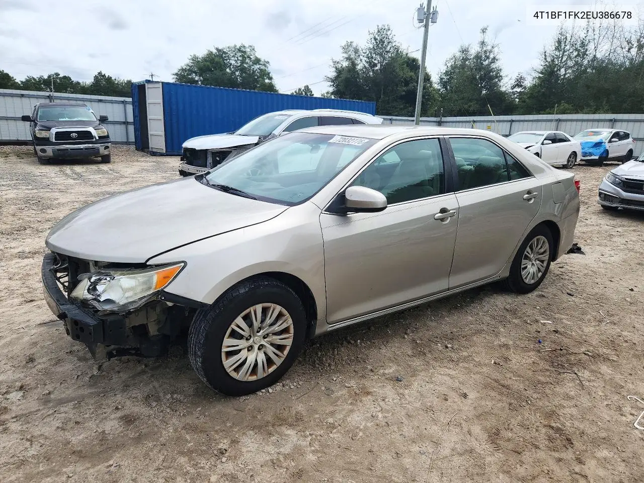 2014 Toyota Camry Le VIN 4T1BF1FK2EU386678 фото 1