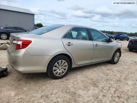 2014 Toyota Camry Le VIN 4T1BF1FK2EU386678 фото 3