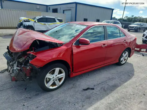 4T1BF1FK2EU811204 — 2014 Toyota Camry, Передняя часть, фото до ремонта
