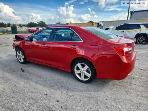 2014 Toyota Camry Se VIN 4T1BF1FK2EU811204 фото 2