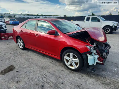 2014 Toyota Camry Se VIN 4T1BF1FK2EU811204 фото 4