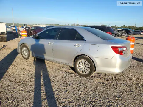 2014 Toyota Camry Le VIN 4T4BF1FK2ER419362 фото 2