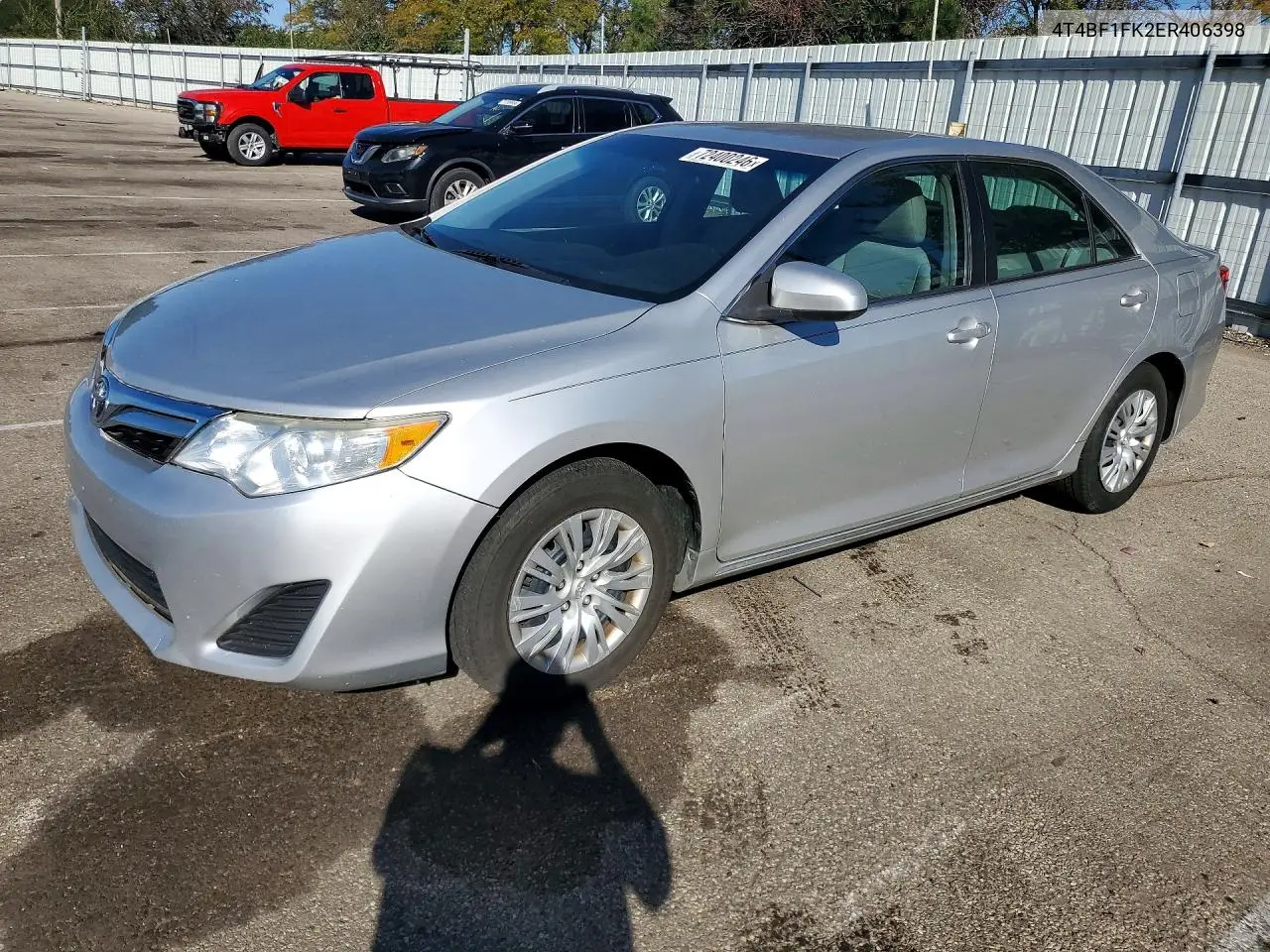2014 Toyota Camry Le VIN 4T4BF1FK2ER406398 фото 1