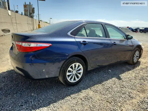 2015 Toyota Camry Le VIN 4T4BF1FK8FR514011 фото 3
