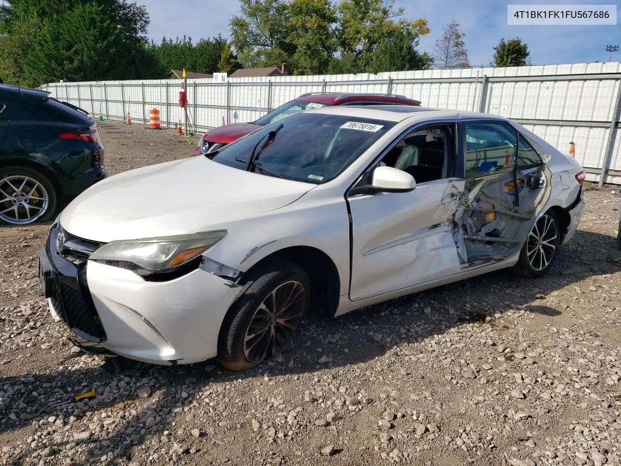 2015 Toyota Camry Xse V6 VIN 4T1BK1FK1FU567686 фото 1