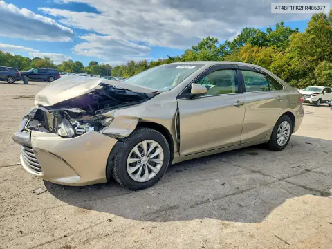 4T4BF1FK2FR485377 — 2015 Toyota Camry, Передняя часть, фото до ремонта