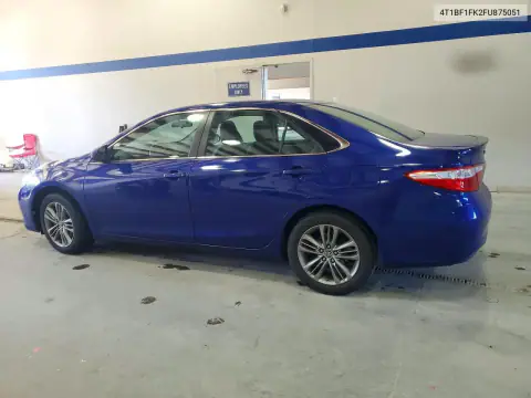 4T1BF1FK2FU875051 — 2015 Toyota Camry, фото 2 с аукциона Copart, Передняя часть