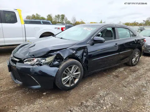 4T1BF1FK1FU038646 — 2015 Toyota Camry, Передняя часть, фото до ремонта