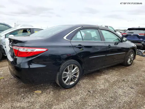 4T1BF1FK1FU038646 — 2015 Toyota Camry, фото 3 с аукциона Copart 22.10.2026, Передняя часть