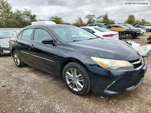 4T1BF1FK1FU038646 — 2015 Toyota Camry, фото 4 с аукциона Copart 22.10.2026, Передняя часть