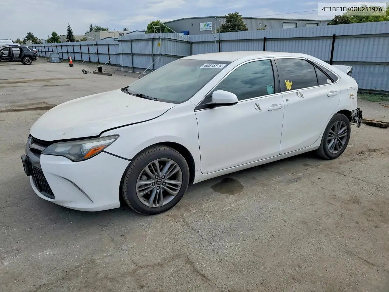 4T1BF1FK0GU251976 Toyota Camry 2016 — повреждение Задняя часть, фото до ремонта