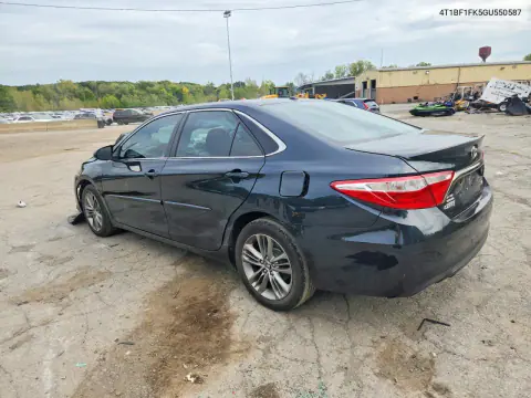 2016 Toyota Camry Se VIN 4T1BF1FK5GU550587 фото 2