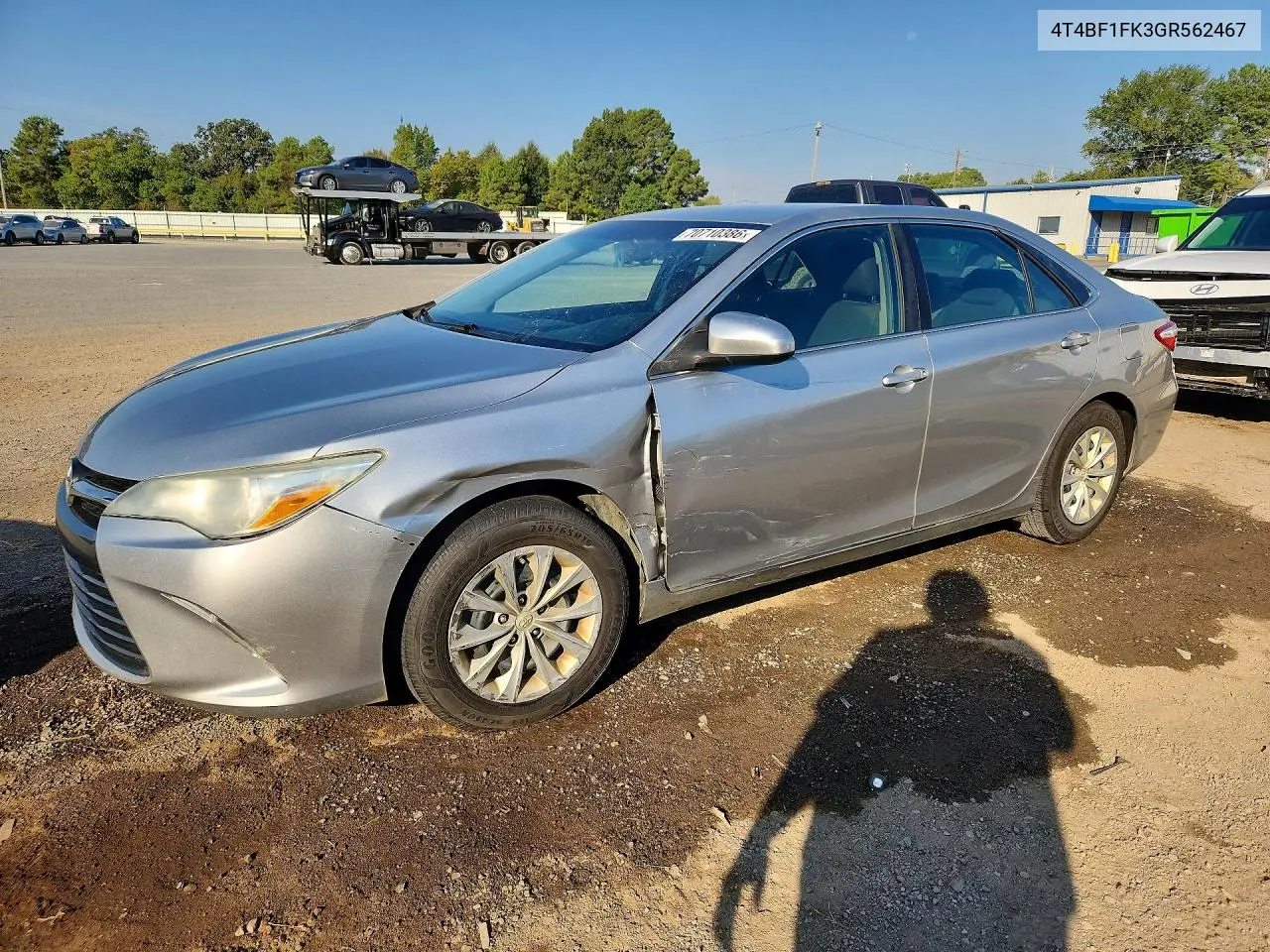 2016 Toyota Camry Le VIN 4T4BF1FK3GR562467 фото 1