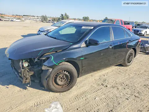 4T4BF1FK0GR584121 — 2016 Toyota Camry, Передняя часть, фото до ремонта
