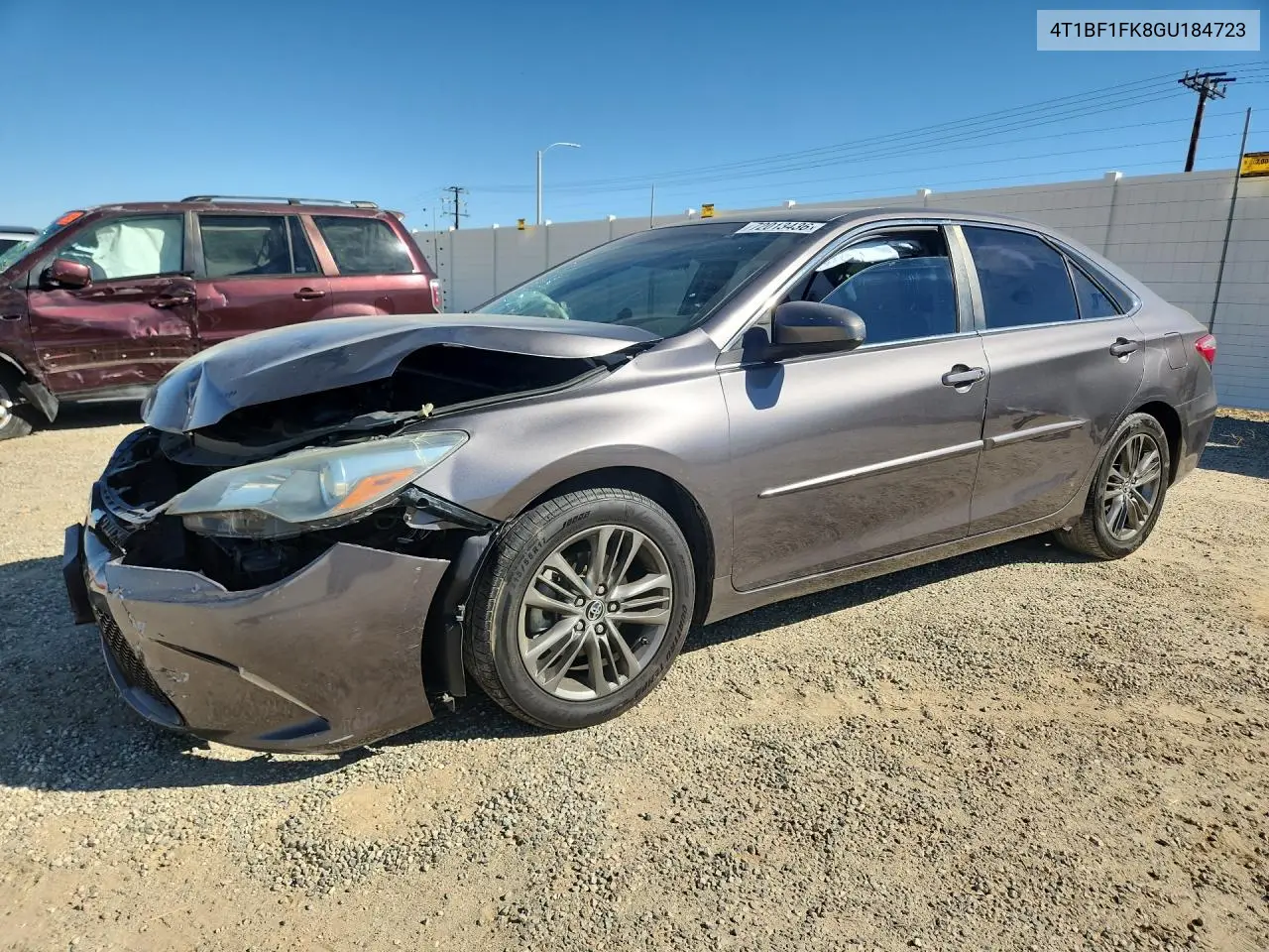 2016 Toyota Camry Se VIN 4T1BF1FK8GU184723 фото 1