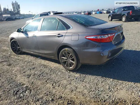 2017 Toyota Camry Se VIN 4T1BF1FK1HU302905 фото 2