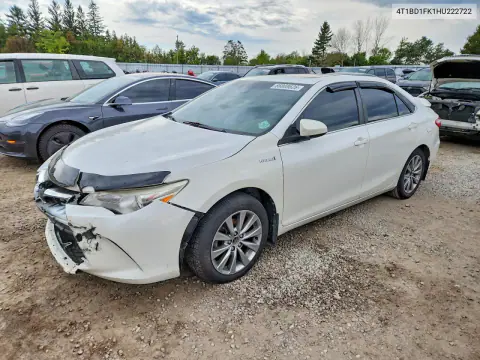 4T1BD1FK1HU222722 — 2017 Toyota Camry, Передняя часть, фото до ремонта