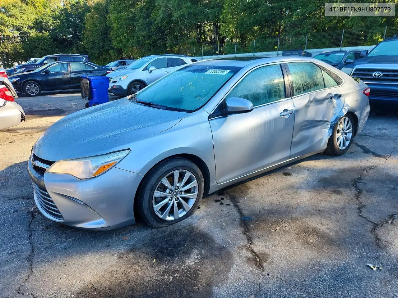 4T1BF1FK9HU807073 Toyota Camry 2017 — повреждение Боковая часть, фото до ремонта