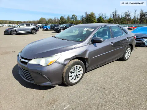 4T1BF1FK9HU286677 — 2017 Toyota Camry, Передняя часть, фото до ремонта