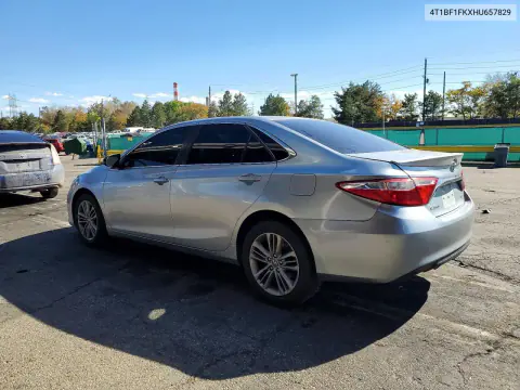 2017 Toyota Camry Se VIN 4T1BF1FKXHU657829 фото 2