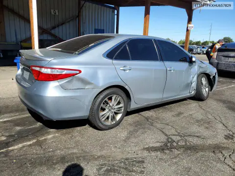 2017 Toyota Camry Se VIN 4T1BF1FKXHU657829 фото 3