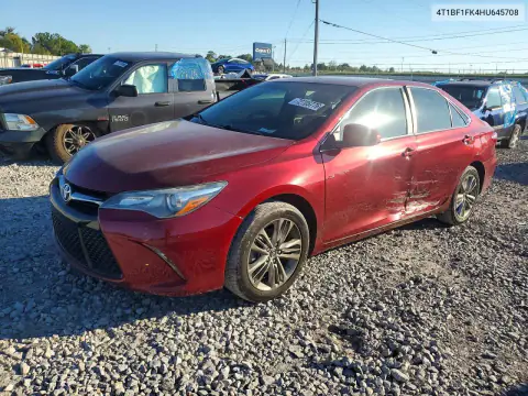 4T1BF1FK4HU645708 — 2017 Toyota Camry, Сторона, фото до ремонта