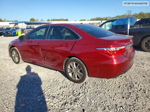 4T1BF1FK4HU645708 — 2017 Toyota Camry, фото 2 с аукциона Copart, Сторона