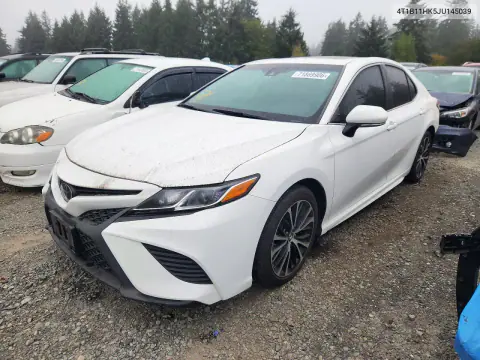 4T1B11HK5JU145039 — 2018 Toyota Camry, Задняя часть, фото до ремонта