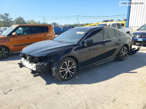 JTNB11HK5J3027336 — 2018 Toyota Camry, Передняя часть, фото до ремонта