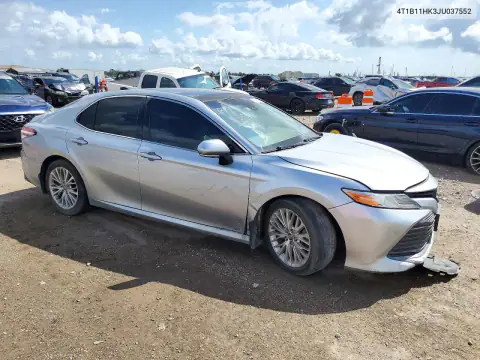 4T1B11HK3JU037552 — 2018 Toyota Camry, фото 4 с аукциона Copart 19.10.2026, Передняя часть