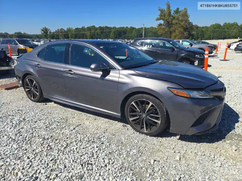 4T1B61HK8KU855751 — 2019 Toyota Camry, фото 4 с аукциона Copart, Задняя часть