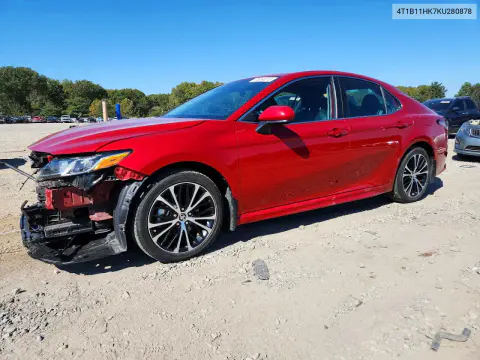 4T1B11HK7KU280878 — 2019 Toyota Camry, Передняя часть, фото до ремонта