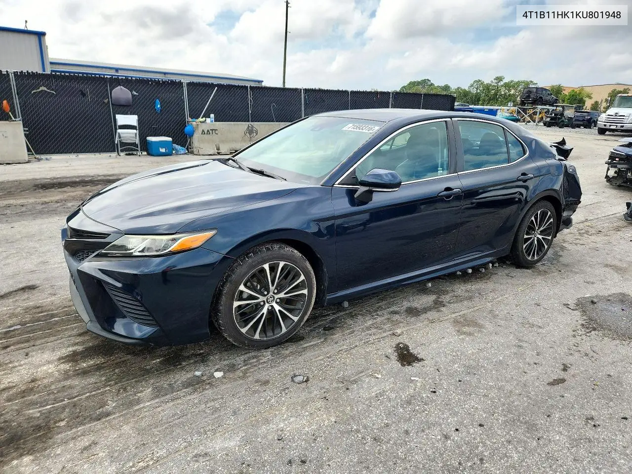 2019 Toyota Camry Se VIN 4T1B11HK1KU801948 фото 1