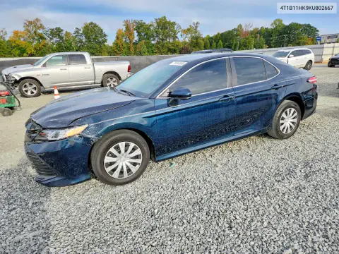 4T1B11HK9KU802667 — 2019 Toyota Camry, Сторона, фото до ремонта