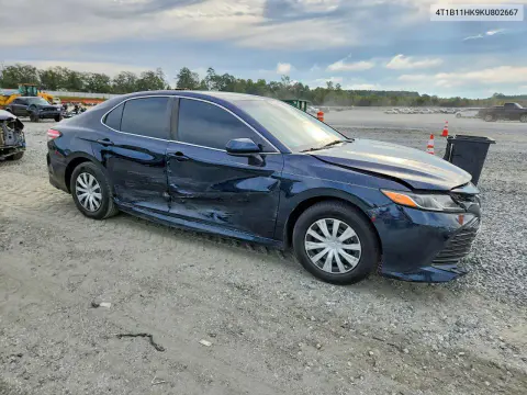 2019 Toyota Camry L VIN 4T1B11HK9KU802667 фото 4