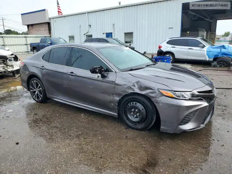 2019 Toyota Camry Se VIN 4T1B11HK4KU174680 фото 4