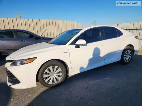4T1B31HKXKU008822 — 2019 Toyota Camry, Передняя часть, фото до ремонта