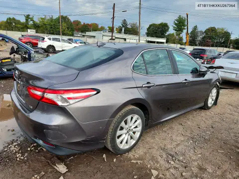 4T1B11HKXKU267364 — 2019 Toyota Camry, фото 3 с аукциона Copart, Передняя часть